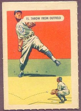1940 Kellogg's All-Wheat 15 Throw from Outfield
